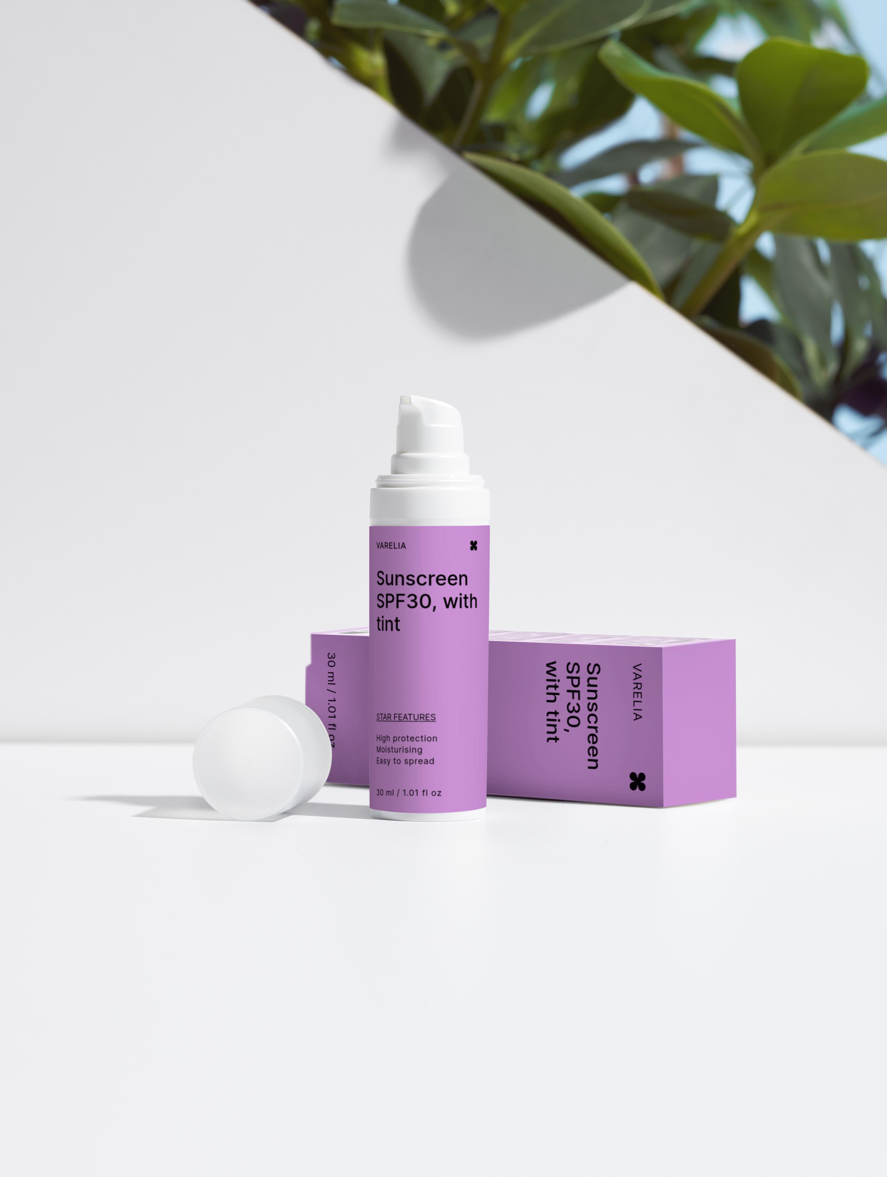 Sunscreen SPF30, with tint